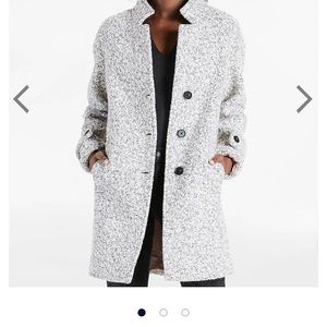 LUCKY BRAND: Light Grey Wool Coat